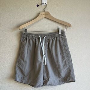 RSQ Mens 6" Nylon light‎ gray Shorts S